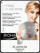 Тканинна маска для обличчя Iroha Nature Platinum Foli Tissue Mask Sauna Effect Glowing 1 Use (8436036432690) - зображення 1