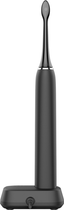Електрична зубна щітка AENO DB4, 46000 обертів за хвилину, бездротова зарядка, чорна, 4 насадки - зображення 3