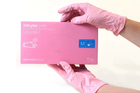 Нітрилові рукавички нестерильні неопудрені Nitrylex Pink M 100 шт рожеві - зображення 1