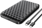 Kieszeń zewnętrzna Orico HDD/SSD 2,5" kabel USB-C 3.1 (2520C3-CX-BK-EP) - obraz 1