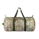Сумка-баул/рюкзак M-Tac тактическая Камуфляжный зеленый цвет - 90 л (армейский вещмешок цилиндр) - изображение 4