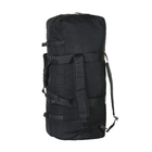 Сумка-баул/рюкзак M-Tac тактическая Черный цвет - 90 л (армейский вещмешок американский) - изображение 2