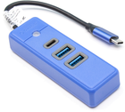 Hub USB-C Orico 2 x USB 3.0 + USB-C Niebieski (PWC2U-C3-015-BL-EP) - obraz 4