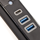 USB-C хаб Orico 2 x USB 3.0 + USB-C Чорний (PWC2U-C3-015-BK-EP) - зображення 3
