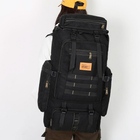 Тактичний рюкзак 70л (70х36х18 см) XS-0710, Чорний - зображення 2