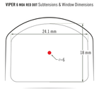 Приціл коліматорний Vortex Viper Red Dot Battery w/Product (VRD-6) - изображение 8