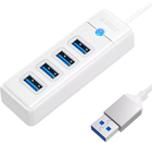 Hub USB Orico 4 x USB 3.1 Biały (PW4U-U3-015-WH-EP) - obraz 1