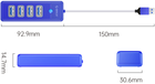 USB-хаб Orico 4 x USB 3.1 Синій (PW4U-U3-015-BL-EP) - зображення 3