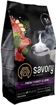 Сухий корм для собак середніх порід Savory зі свіжим м'ясом індички та ягняти