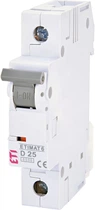 Автоматический выключатель ETIMAT 6 1p D 25A (6kA) ETI (2161518)