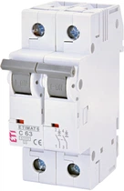 Автоматичний вимикач ETIMAT 6 2p C 63А (6 kA) ETI (2143522)