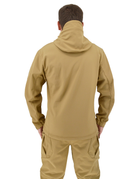 Куртка тактическая Eagle Soft Shell JA-01-0 с флисом Песок (Койот) XL - изображение 6