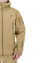Куртка тактическая Eagle Soft Shell JA-01 с флисом Песочный (Койот) L - изображение 7