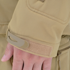 Куртка тактическая Eagle Soft Shell JA-01 с флисом Песочный (Койот) L - изображение 10