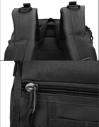 Военный тактический рюкзак M15 50л Black с системой Molle 50х27х22 см - изображение 7