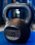 Гиря чугунная RN-SPORT 20 кг металлическая черная