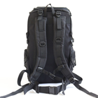 Тактичний рюкзак 50л (55х35х25см) М15, Чорний - зображення 3