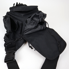 Многоцелевая тактическая сумка нагрудная Черная - изображение 14