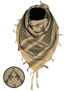 Арафатка шарф-шемаг тактична 110x110см Автомат Mil-Tec Універсальний Койот (12609205) - зображення 1