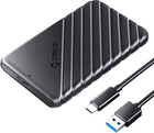 Kieszeń zewnętrzna Orico 2.5" USB-C 3.1 6Gbps Czarna (25PW1-C3-BK-EP) - obraz 1