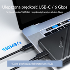 Kieszeń zewnętrzna Orico 2.5" USB-C 3.1 6Gbps Czarna (25PW1-C3-BK-EP) - obraz 6