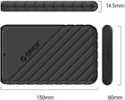 Зовнішня кишеня Orico SATA 2.5" USB 3.1 Чорна (25PW1-U3-BK-EP) - зображення 4