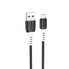 Кабель Hoco Micro USB silicone charging data cable X82 |1m, 2.4A| black
