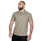 Поло тактичне чоловіче повсякденна футболка для силових структур KOMBAT XXXXL Бежевий (OR.M_798) - зображення 3