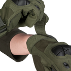 Перчатки тактические вентиляционные универсальные рукавицы для спец и силовых подразделений L Олива (OR.M_655) - изображение 3