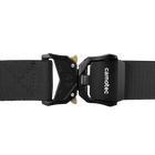 Ремінь тактичний розвантажувальний офіцерський портупея швидкозмінна 125см 5910 Чорний (OR.M_448) - зображення 6