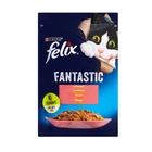 Вологий корм для кішок Felix Fantastic з лососем у желе 85 г