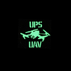 Шеврон на липучці Laser Cut UMT UPS UAV Аеророзвідка 80х80 мм Люмінісцентний/Мультикам - зображення 4