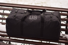 Большой военный тактический баул, сумка тактическая US 130 л цвет черный для передислокации, Баул сумка на 130 литров US, тактическая военная армейская сумка баул, Армейский военный тактический баул, сумка армейская - изображение 3