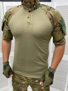 Тактична футболка сорочка ubacs чоловіча армійська бойова військова для ЗСУ розмір 2XL колір Мультикам - зображення 1