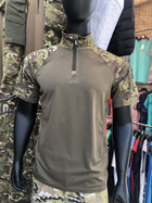 Убакс стрейч Тактическая рубашка с коротким рукавом LOGOS мультикам 4ХL - изображение 3