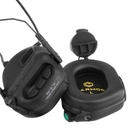 Активні тактичні навушники Earmor M31H mod 3 Black для шолома Fast та інших - зображення 4