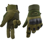 Тактические перчатки с закрытыми пальцами, XXL, Олива - изображение 4