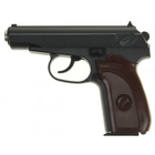Пистолет металлический с глушителем черный на пульках 6 мм игровой - изображение 3