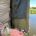 Чоловіча водонепроникна Куртка Softshell з Капюшоном та Липучками під шеврони мультикам розмір 3XL - зображення 5