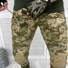 Мужские брюки RipStop с наколенниками пиксель / Крепкие уставные брюки размер M - изображение 3