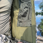 Чоловіча водонепроникна Куртка Softshell з Капюшоном та Липучками під шеврони піксель розмір L - зображення 5