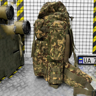 Похідний Рюкзак "Варан" 100л із Модульною системою / Водонепроникний Ранець Cordura камуфляж - зображення 5