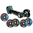 Акумуляторна кутова шліфмашина Metabo PowerMaxx CC 12 BL, 5 дисків, без акб та з/п (600348850)