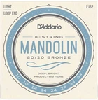 Струны для мандолины D'Addario EJ62 MANDOLIN 80/20 BRONZE LIGHT (10-34)