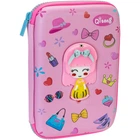 Пенал Cool For School со скрытым зеркальцем 1 отделение с органайзером розовый (QT-5760-Pink)