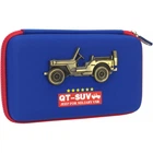 Пенал Cool For School з металевою аплікацією 1 відділення Темно-синій (QT-5795-Blue)