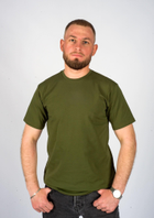 Тактична чоловіча футболка хакі 4ХL (68) - зображення 1