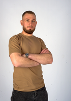 Тактична чоловіча футболка койот M (48-50) - зображення 5
