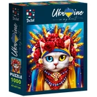 Пазли "White cat in the wreath" 1000 елементів (DT1000-06)