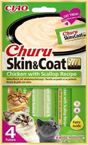 Przysmak dla kota Inaba Churu kurczak z przegrzebkiem Skin&Coat 0.056 kg (4262365736741) - obraz 1
